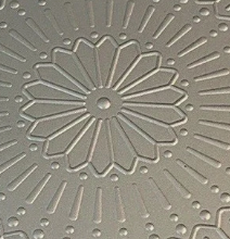 Exotic and exclusive with premium quality product with beautiful flora design Silver Geometric Mandala Embossed <b>Metal</b> <b>plate</b> - Product Image 6