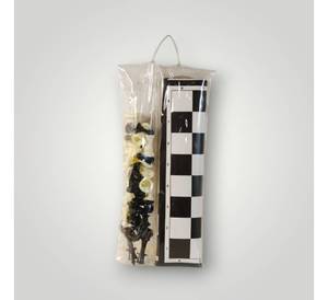 Juego de Ajedrez Portátil para Torneos con Tablero Enrollable, Piezas de Ajedrez de Plástico Staunton y Bolsa de Transporte de PVC, Profesional para Clubes - Product Image 1