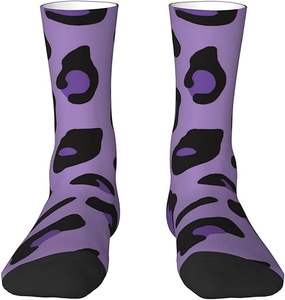 Chaussettes pour hommes en coton/fibre de bambou, anti-bactériennes, à séchage rapide, antidérapantes, imprimées numériquement, personnalisées - Product Image 5