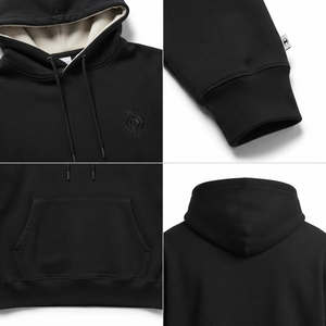 Sweat à capuche surdimensionné pour homme, personnalisé, en molleton épais 400 GSM à tissage inversé, respirant, 77-100% coton, durable, à épaules tombantes - Product Image 4