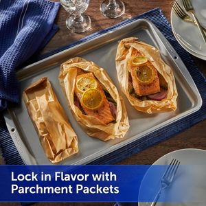 Rotolo di Carta Forno Non Sbiancata per Cucina, Resistente al Calore fino a 425 Gradi, Antiaderente per Cucinare e Cuocere al Forno, Carta da Forno Chlori - Product Image 3