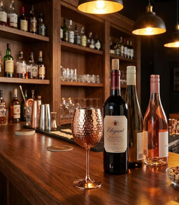 premium serveware copper <b>wine</b> glass luxury serveware copper <b>goblet</b> elegant serveware copper <b>wine</b> glass stylish serveware copper - Product Image 2