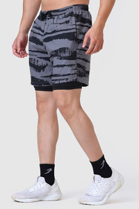 Wholesale <b>Mens</b> Custom 2 in 1 Sports <b>Shorts</b> Double Layer Premium Running Gym <b>Shorts</b> With <b>Compression</b> Inner Liner Quick Dry Fabric - Product Image 1