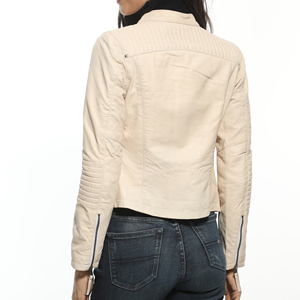 2026 Classic <b>New</b> Design Women Leather Jacket High Quality Printed Breathable Eco-Friendly Quick Dry Cotton Filled Winter Sale - Product Image 5