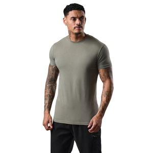 Camiseta Deportiva Ligera para Hombre, de Poliéster, Corte Ajustado, Cuello Redondo, Secado Rápido, Elástica, para Gimnasio - Product Image 4