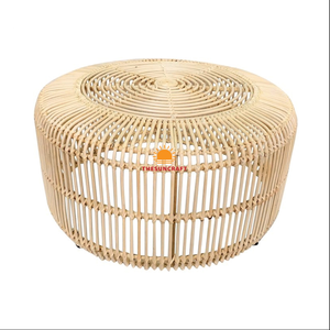 Mesa de Centro Extensible de Bambú y Ratán Natural Ecológico, Altura Ajustable, Diseño Moderno Hecho a Mano, Alta Calidad - Product Image 6