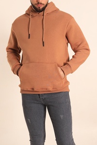 Dernier design tendance, sweat à capuche d'hiver pour homme, logo de marque personnalisé, fermeture éclair, uni, hip-hop, 100% coton - Product Image 3