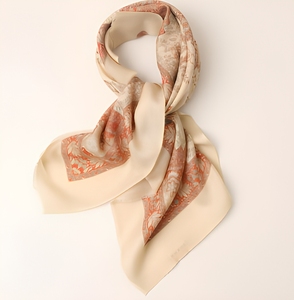 Écharpe en soie de qualité supérieure pour femmes, longue, légère, douce, élégante, stylée, imprimée, tendance, pour les épaules, le cou, la tête - Product Image 6