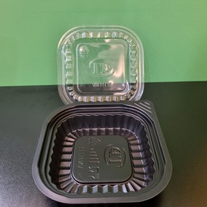 Conteneur alimentaire jetable en plastique noir à 1 compartiment, plusieurs tailles, haut de gamme, produits les plus populaires 2026, avec couvercle, direct usine - Product Image 1
