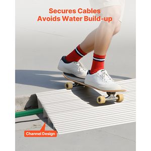 Rampa de Aluminio para Umbral de Puerta de 4 Pulgadas de Altura, Capacidad de Carga de 800 Libras, Dispositivo de Asistencia para Escalones del Hogar, Rampas para Discapacitados - Product Image 6