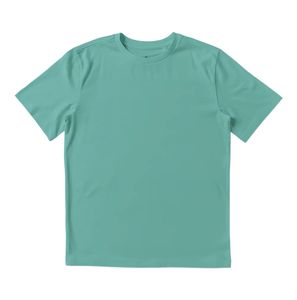 T-shirt de sport uni à col rond pour homme, matière douce, manches courtes, style décontracté - Product Image 3