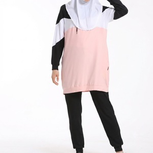 Women Muslim Vintage Winter Tracksuit Modest Sportswear Islamic Activewear Full Coverage Training Set Breathable Comfortable OEM - Product Image 2