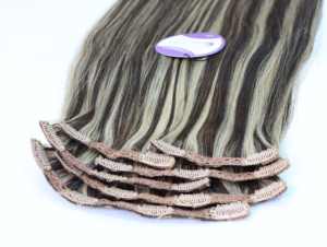 WHOLESALE TOP QUALITY VIETNAMESE HUMAN HAIR CLIP in HAIR EXTENSIONS STRAIGHT BLACK COLOR - Product Image 2