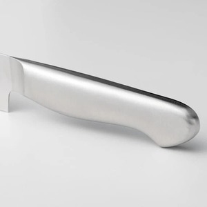 Couteau de chef artisanal en acier inoxydable avec lame en acier inoxydable et manche en acier inoxydable, avec étui en cuir, couteau d'extérieur - Product Image 4