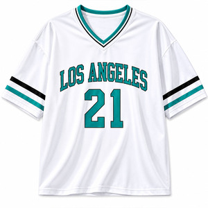 Camiseta de Rugby Personalizada para Mujer con Estampado Sublimado, Camiseta de Fútbol Americano con Diseño de Hombros Caídos y Malla Transpirable - Product Image 4