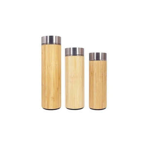 Thermos en bambou naturel, bouteille isotherme en bambou, gobelet en bambou et acier inoxydable – Nos meilleures choix pour les thermos - Product Image 2