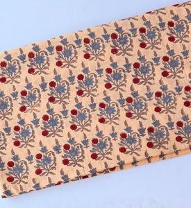 Tela de algodón con estampado floral, ecológica, reutilizable, estampado personalizado, tela estampada a mano, proveedor de pedidos al por mayor - Product Image 1