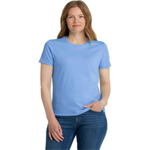 Camiseta de corte cuadrado para mujer, moderna, de forma relajada, informal, para un look cómodo de uso diario. - Product Image 4