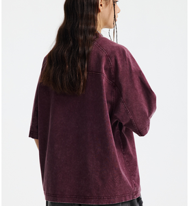 เสื้อยืดสไตล์ฮิปฮอปสำหรับผู้หญิง ผ้าฝ้าย 100% ระบายอากาศได้ดี แห้งเร็ว ไม่เป็นขุย เป็นมิตรต่อสิ่งแวดล้อม ทรงเข้ารูป สวมใส่สบายในฤดูร้อน พร้อมลายปัก - Product Image 4