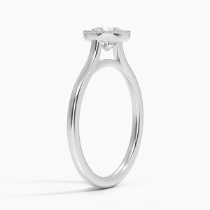 Bague SOJ 023 en argent 925, coupe ronde, avec halo de diamants Margot, 2 carats, couleur D, VVS1, moissanite certifiée GRA, prix bas - Product Image 2