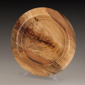 Assiette en bois artisanale pour servir des collations, des fruits, des desserts et des repas, assiette décorative en bois naturel pour la cuisine, la table à manger - Product Image 4