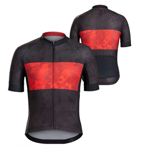Vêtements de cyclisme pour hommes, maillot de vélo classique d'été avec poches, logo personnalisé ODM OEM, polyester, manches courtes - Product Image 1