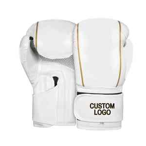 New Arrival Professional Unisex Boxing Gloves High Quality Leather Comfortable Breathable <b>Hook</b> Loop Closure All Sport Gloves - Product Image 1