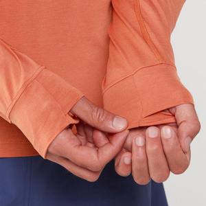 Sweat-shirt de sport à col zippé, haut de gamme, pour entraînements de gym, entraînements en plein air, course à pied, compression, manches longues, pour hommes - Product Image 6