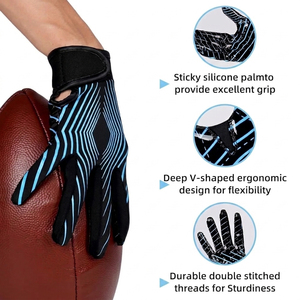 Guantes de Fútbol Adhesivos, Elásticos, Transpirables, con Agarre de Silicona, Dedos Completos, para Jóvenes y Adultos, Entrenamiento Deportivo, Ciclismo, Venta al Por Mayor de Fábrica - Product Image 5