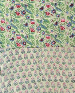 Wholesale Premium Quality Water Resistant Knitted Cotton Fabric Floral Medium Weight Yard Garment Home Textile Bag Cover Girls - Product Image 1