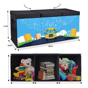 Boîte d'organisation pliable en gros bon marché Boîte pliable personnalisée durable Boîte <span class=keywords><strong>de</strong></span> <span class=keywords><strong>rangement</strong></span> en tissu Oxford en polyester avec <span class=keywords><strong>de</strong></span> nouveaux courants - Product Image 2