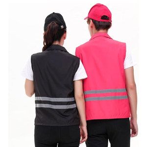 Gilet de sécurité haute visibilité personnalisé avec logo, vêtements de travail de nuit en extérieur, vêtements de sécurité réfléchissants avec logo réflecteur - Product Image 6