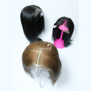 Peluca Frontal de encaje completo Pelucas de cabello humano 13*4 Colores personalizados Encaje transparente 100% Remy/Cabello humano vietnamita virgen - Product Image 5