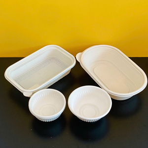 Custom printed 3-4-5 <b>compartments</b> Cornstarch Biodegradable Food Storage Container Eco Friendly Disposable <b>Lunch</b> <b>Box</b> Hot sale - Product Image 3