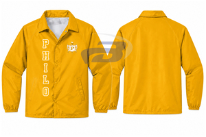 เสื้อกันฝนสำหรับผู้หญิง Philo Affiliates Sorority รุ่น Waterproof Line Coaches น้ำหนักเบา ผลิตจากไนลอน พร้อมโลโก้แบบกำหนดเอง - Product Image 2