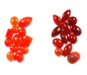 พลอยออนิกซ์สีแดงธรรมชาติทรงคาโบชอง รูปทรงแฟนซี ขนาดสั่งทำได้ หินหลวมสำหรับทำเครื่องประดับ ขายส่งจำนวนมากจากอินเดีย - Product Image 1