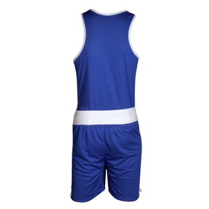 Ensemble de compétition de boxe personnalisé pour hommes, gilet et short de boxe en maille respirante, tenue d'entraînement et de combat OEM, articles de sport - Product Image 2