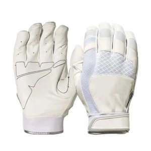 Nouveauté 2026 Gants de frappeur de baseball en cuir véritable respirants confortables ambidextres avec fermeture auto-agrippante pour adultes toutes tailles - Product Image 2