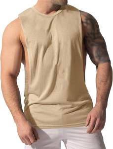 Débardeurs en coton sans manches pour hommes, coupe athlétique, respirants, décontractés, pour l'été, la gym, l'entraînement, la performance quotidienne et la mode. - Product Image 4