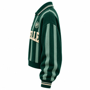 <b>Mens</b> Cotton Fleece Hoodie Knitted Pullover Sweatshirt Regular Fit Crew Neck Chevron Patchwork <b>Winter</b> Casual <b>Wear</b> - Product Image 2
