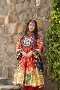 Vestidos de Novia con Cierre de Cremallera de Estilo Modesto para Mujer, Fabricante Pakistaní, Bordado Personalizado, Ropa Tribal Afgana Kuchi Vintage - Product Image 4