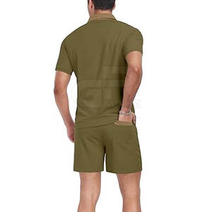 Conjunto de pantalones cortos para hombre, listos para hacer ejercicio, ligeros, cómodos y flexibles para correr en el gimnasio o actividades informales de verano - Product Image 6