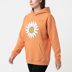 Sweat-shirt à capuche personnalisé pour femme, imprimé par sublimation, motif floral tournesol, avec poche avant, pour tenue décontractée en extérieur - Product Image 3
