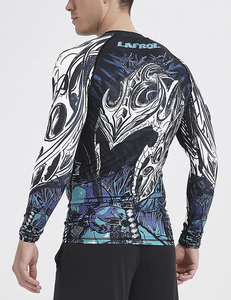 High Quality Rash Guard Training <b>Compression</b> <b>Shirt</b> Custom Logo Sportswear Supplier Wholesale Orders - Product Image 3