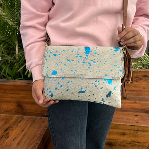 Vente chaude de luxe dames imprimé Animal en cuir de vachette sac à bandoulière pour femmes concepteur en cuir véritable bracelet rabat sacs à main - Product Image 2