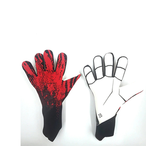 Professional Soccer Goalkeeper Gloves PU Leather Non-Slip <b>Hook</b> Loop Closure Green Blue Unisex OEM Customized GAN Logo Finger - Product Image 1