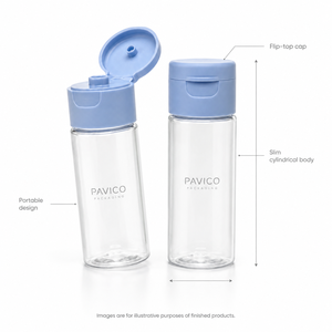 ขวดเครื่องสำอางพลาสติก PET แบบพกพา Pavico Slim ฝาเปิดปิดแบบพลิก สำหรับโลชั่น/แชมพู ได้รับการรับรองมาตรฐาน ISO ผู้ผลิตจากเวียดนาม ปรับแต่งได้ - Product Image 6