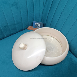 Tazón para Servir Hecho a Mano de Resina con Tapa, Estilo Olla Caliente, Calentador de Comida, Almacenamiento de Cocina para Uso Diario, Decoración Moderna para el Hogar, Estilo Ángel - Product Image 4