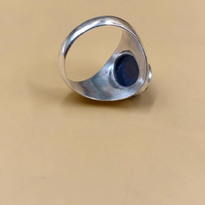 Natural Lapis Lazuli 925 Sterling <b>Silver</b> <b>Men's</b> <b>Ring</b>, Handmade Gemstone Statement <b>Ring</b> <b>for</b> <b>Men</b>, Vintage Jewelry Gift - Product Image 2