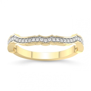 Anillo de compromiso y boda Audra de oro macizo de 18k con diamante cultivado en laboratorio para uso diario (1/5 Ct.) Tw. Joyería Certificada IGI para Mujer - Product Image 3